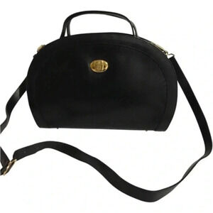 Mark cross black leather crossbody handbag